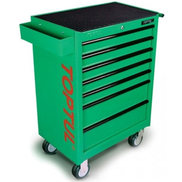 جعبه ابزار چرخ دار کشویی تاپ تول مدل GCAJ0001 با ۲۲۷ پارچه فلزی